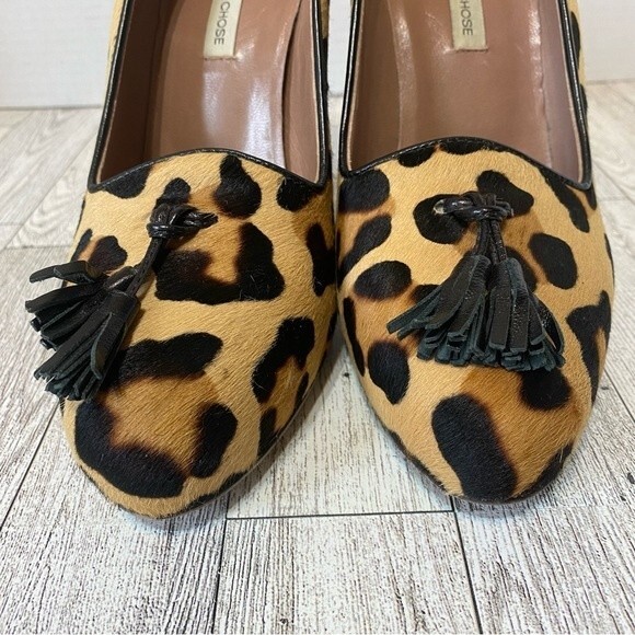 L’Autre Chose- Leopard Print Calf Hair Leather Heels- Sz. 40 - Picture 3 of 11
